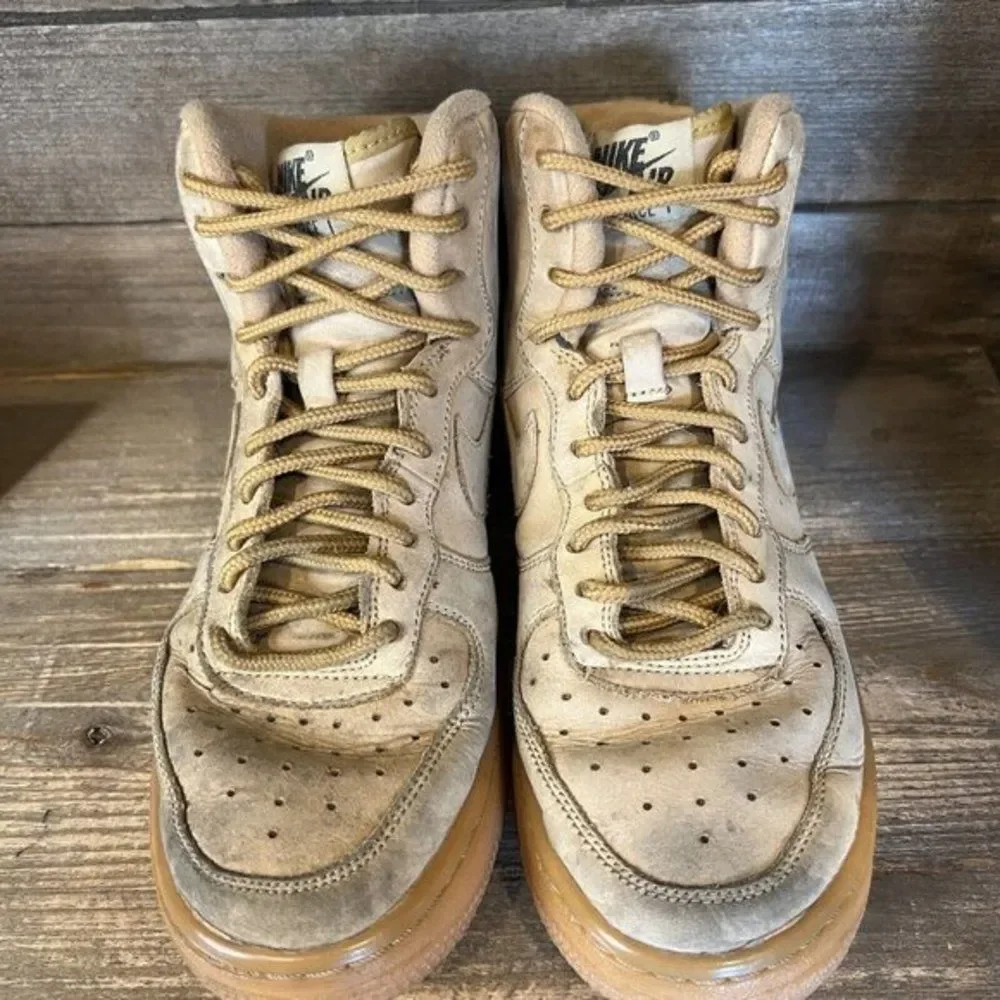 Kids Childrens Nike Air Force‎ 1 High Flax Weather Shoes Sneakers Size 4.5 Y
